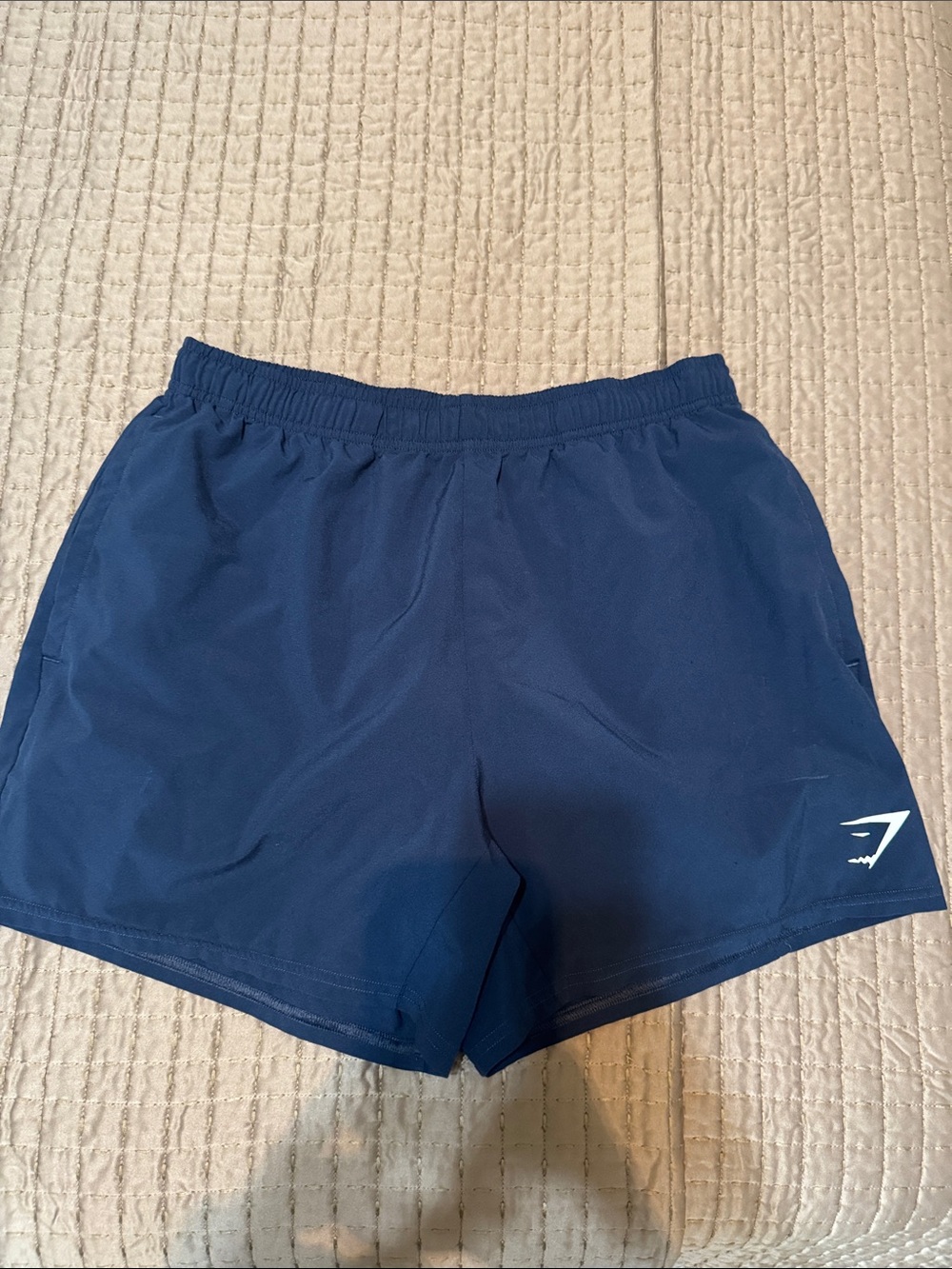 Gymshark Men’s navy Blue Athletic Shorts medium